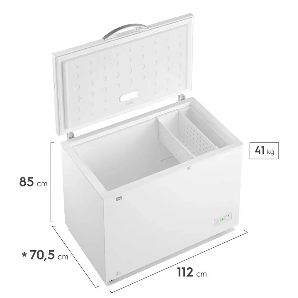 Freezer Horizontal Gafa 316l Blanco Función Turbo Fghf300b-l - Imagen 3