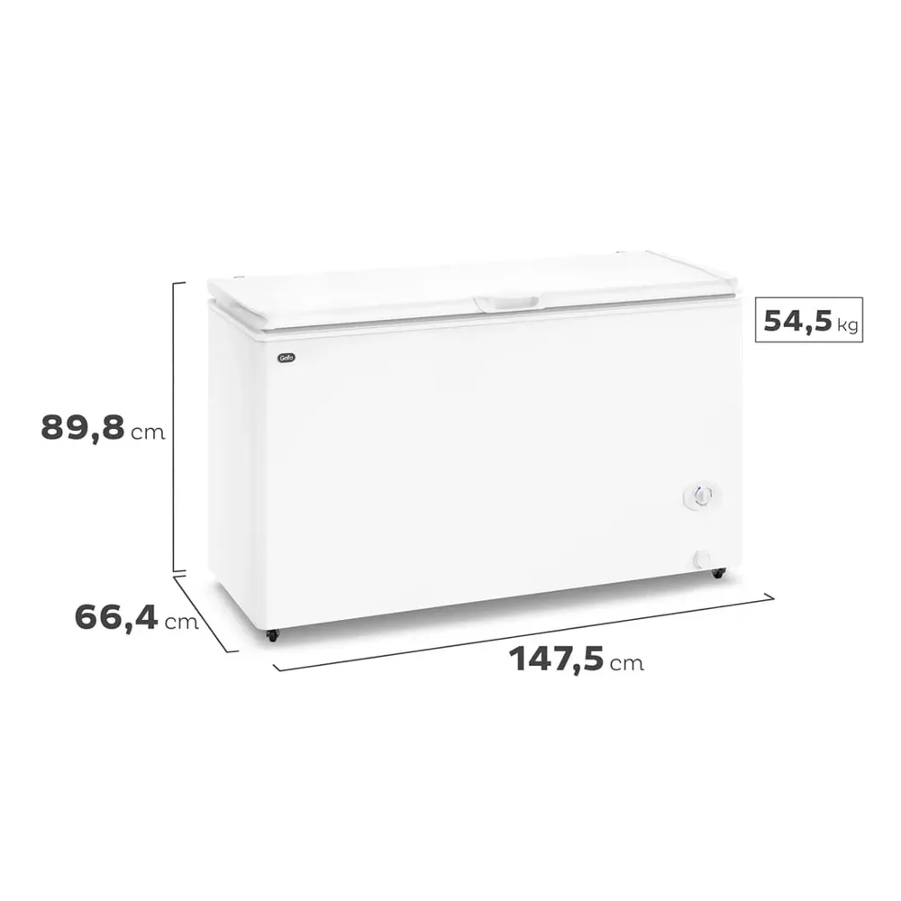 Freezer Horizontal Gafa Blanco Inverter 402lts Fghi400b-xl - Imagen 3